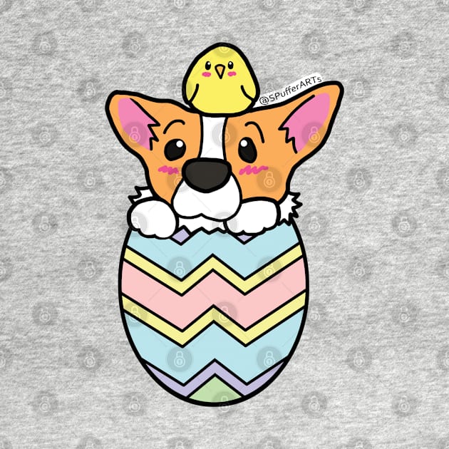 Easter Corgi Egg by SPufferARTs